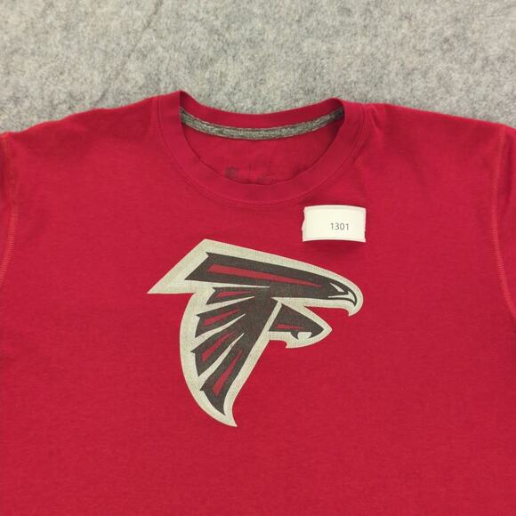 Atlanta Falcons Shirt Mens XL Red NFL Football Dri Fit Nike Tee Short Sleeve - Picture 8 of 8